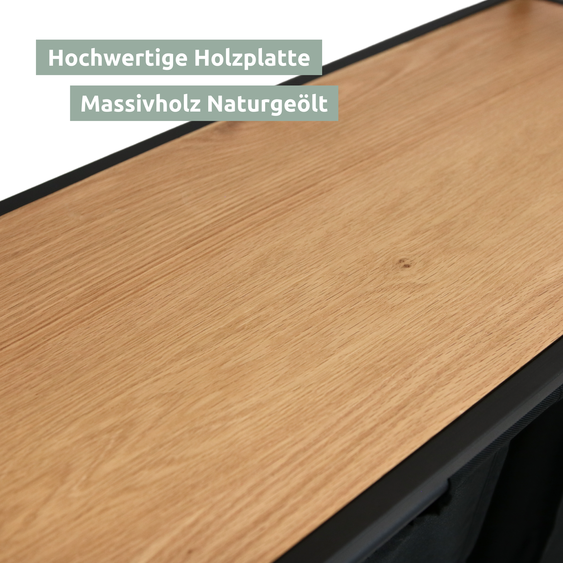 Close-up van de naturel geoliede massief houten plank van de wasmand met zichtbare nerf