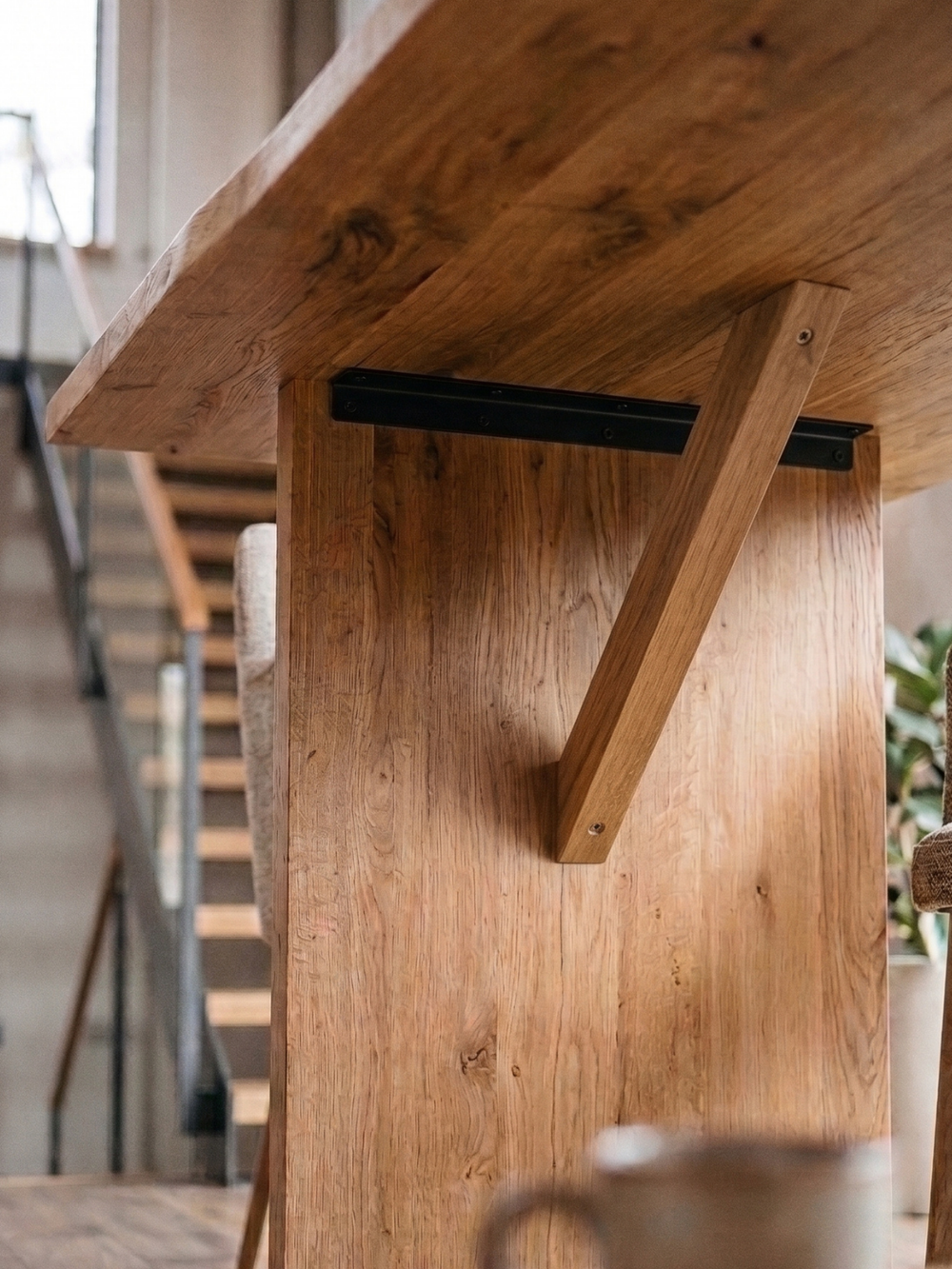 Tischgestell Eiche I Wangen Design