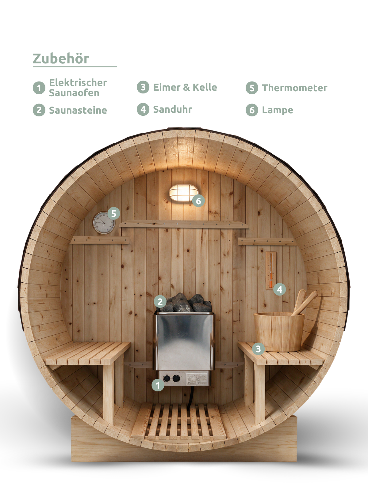 Barrelsauna M Pini wood