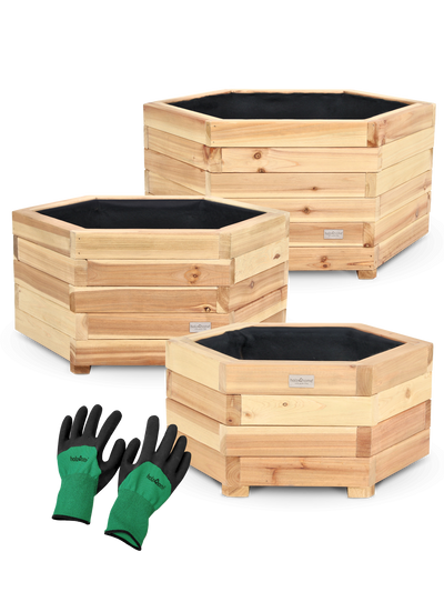 Set van 3 outdoor plantenbakken