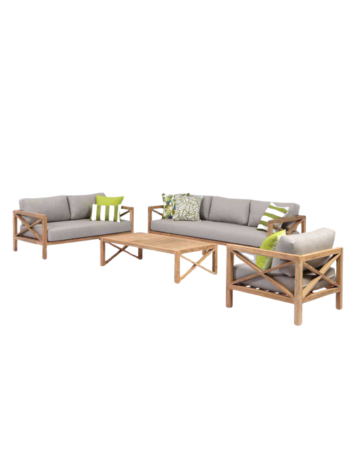Loungeset „Pollie” voor buiten, 4-delig