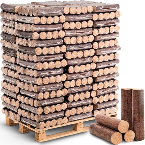 Hardhout-eikenbriketten / houtbriketten 960 kg per pallet