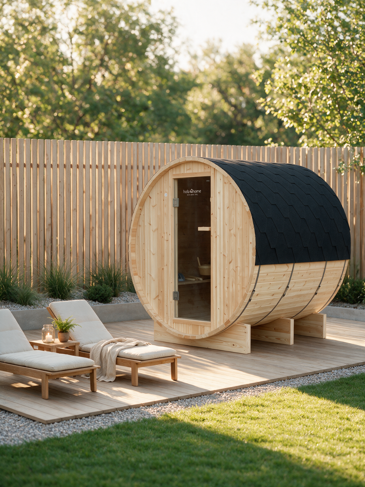 Barrelsauna XL Pini wood
