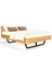 Massief houten bed met metalen poten 160x200cm