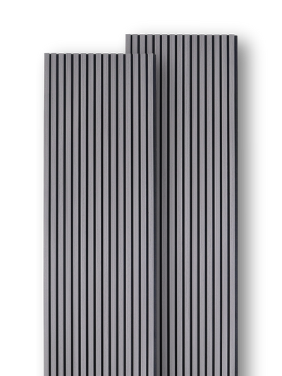 Akoestische panelen donkergrijs 240x60cm - set van 2