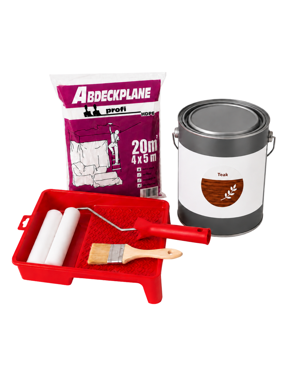 Sauna Anstrich Set - Teak