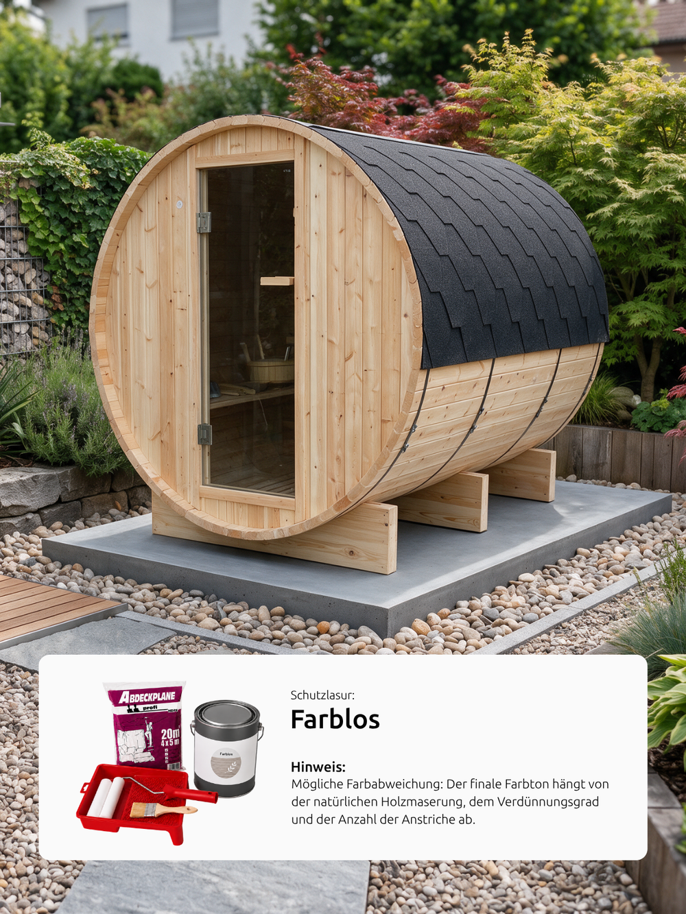 Sauna Anstrich Set - Farblos