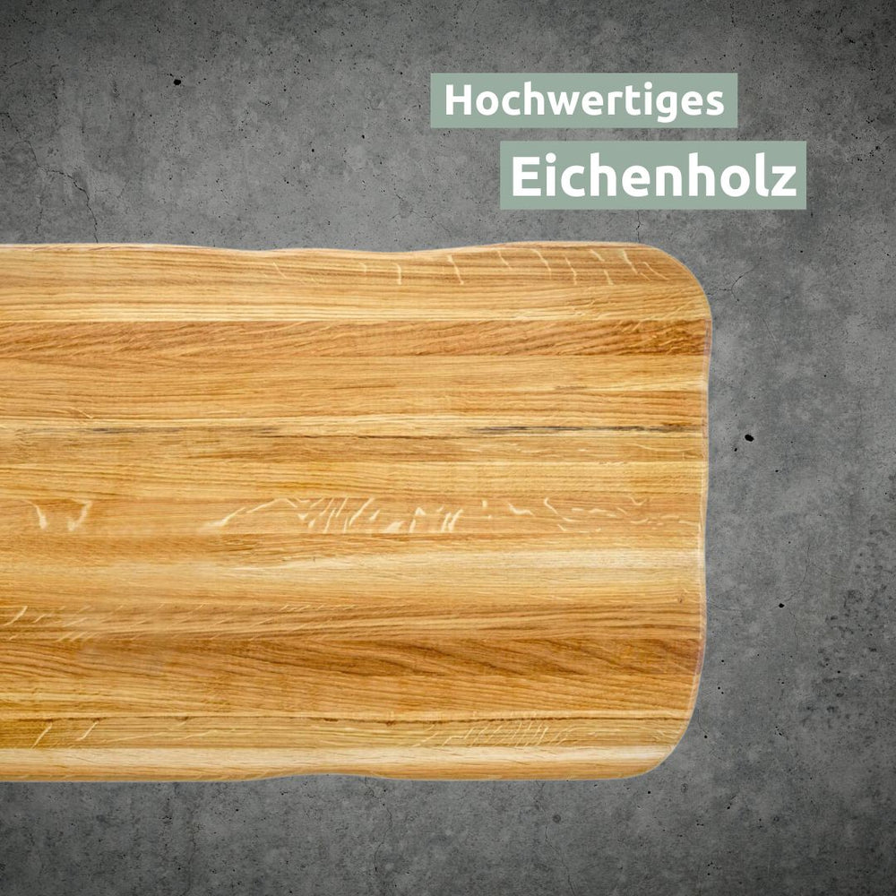 Hoogwaardig eikenhout van de steakplank Master, lichte nerf in detail