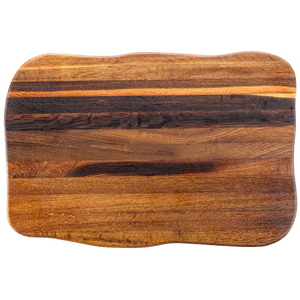 La Madera snijplank Premium van eikenhout, donker-rustieke nerf, bovenaanzicht