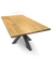 Massief houten tafel met rechte rand 180cm x 85 cm